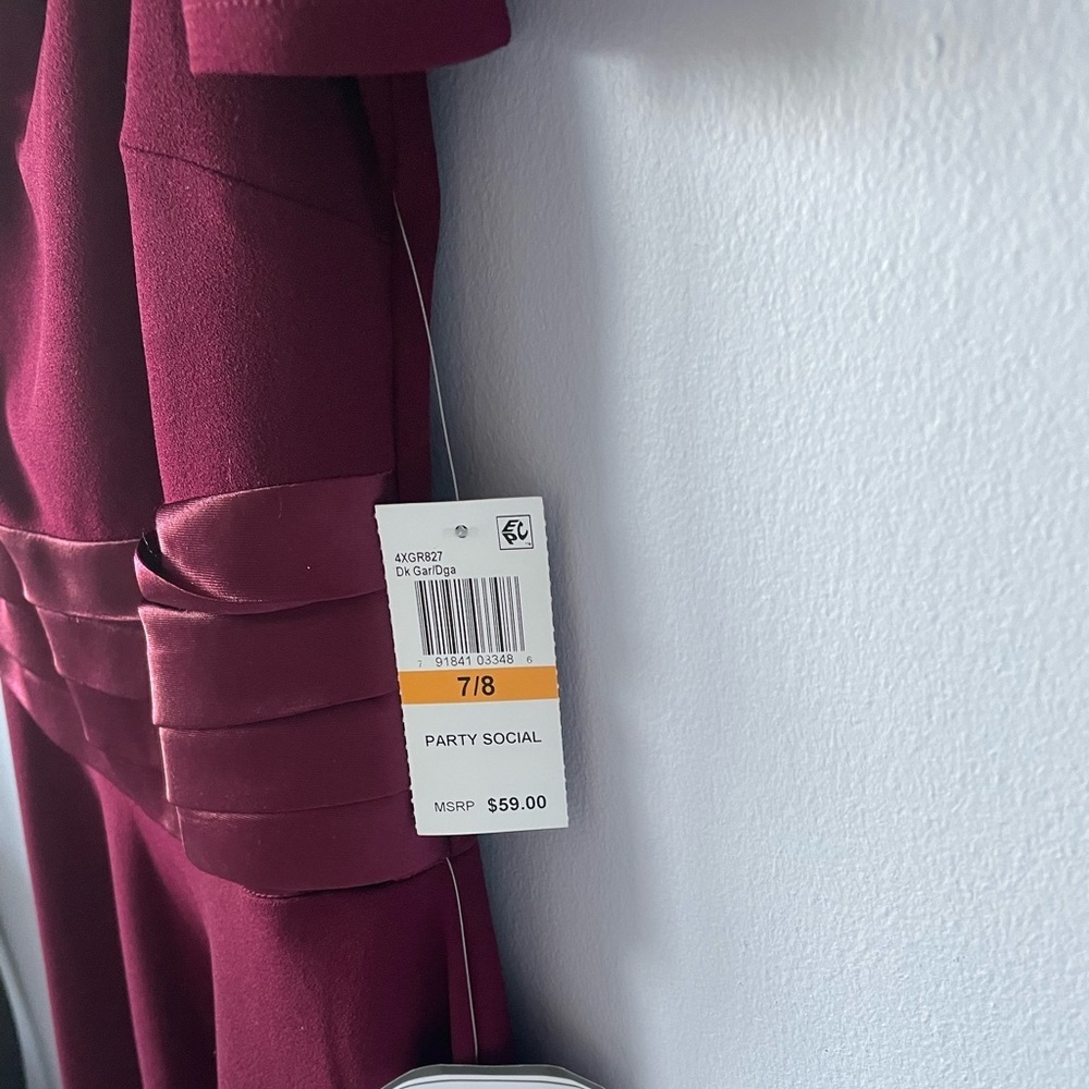 NWT Burgundy B. Darlin Dress - Picture 2 of 5